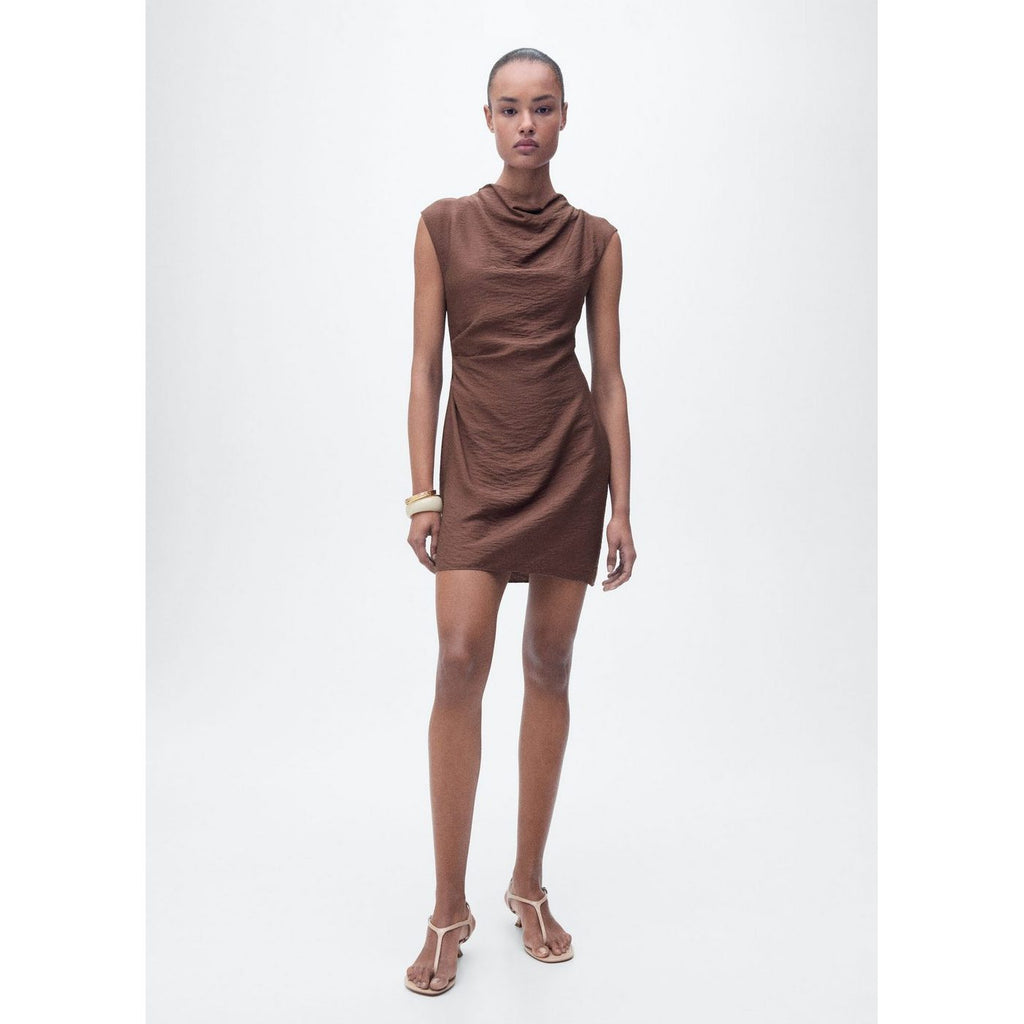 Robe Texturée Drapée