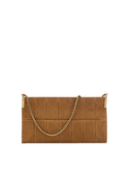 Borsa baguette in camoscio