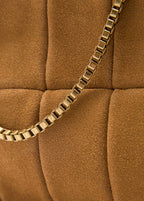 Borsa baguette in camoscio