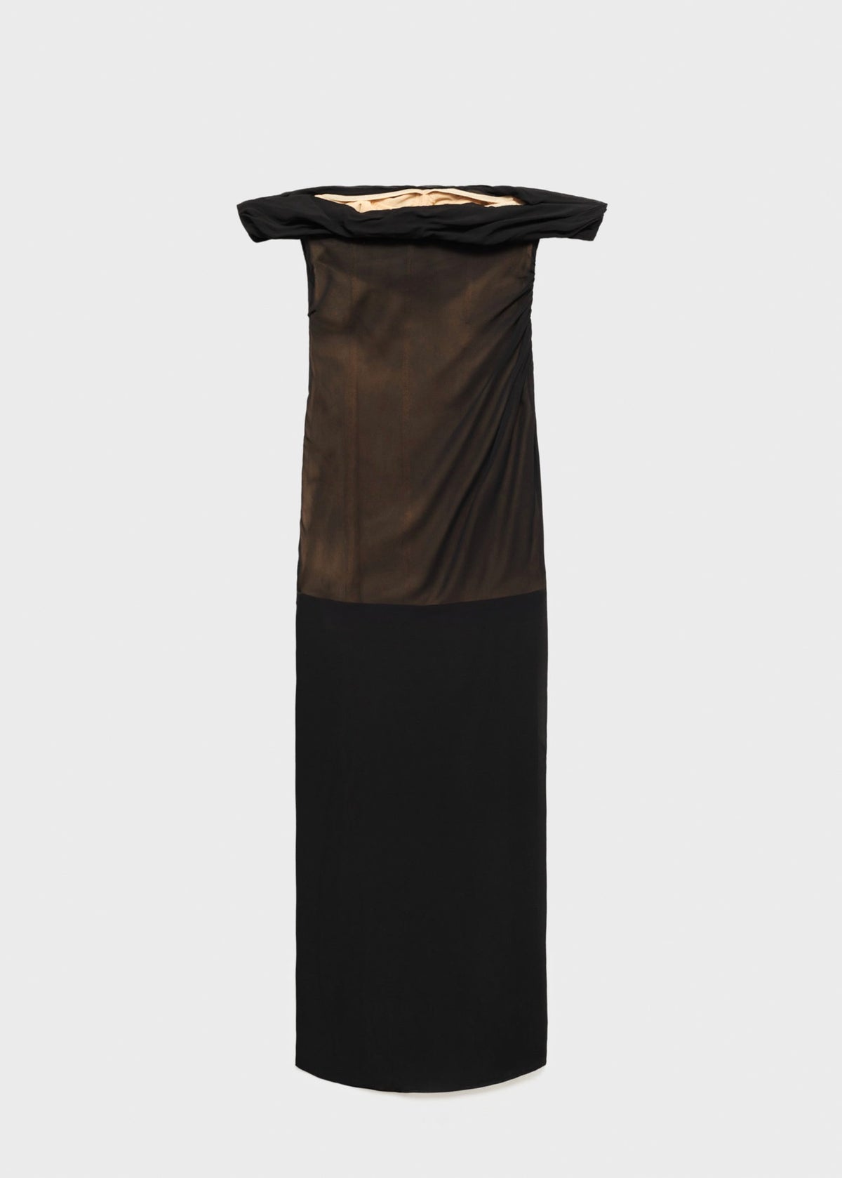 Vestido Corsé de Tul con Hombros al Descubierto