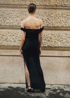 Vestido Corsé de Tul con Hombros al Descubierto