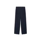 Pantalón de traje de rayas finas - Azul marino oscuro