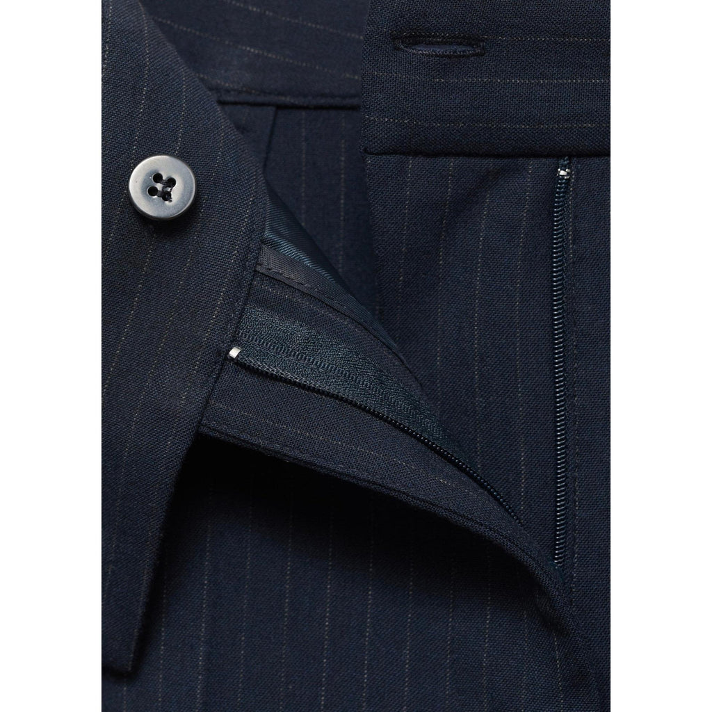 Pantalon De Costume Fines Rayures