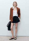 Blazer Recta de Ante