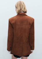 Blazer Recta de Ante