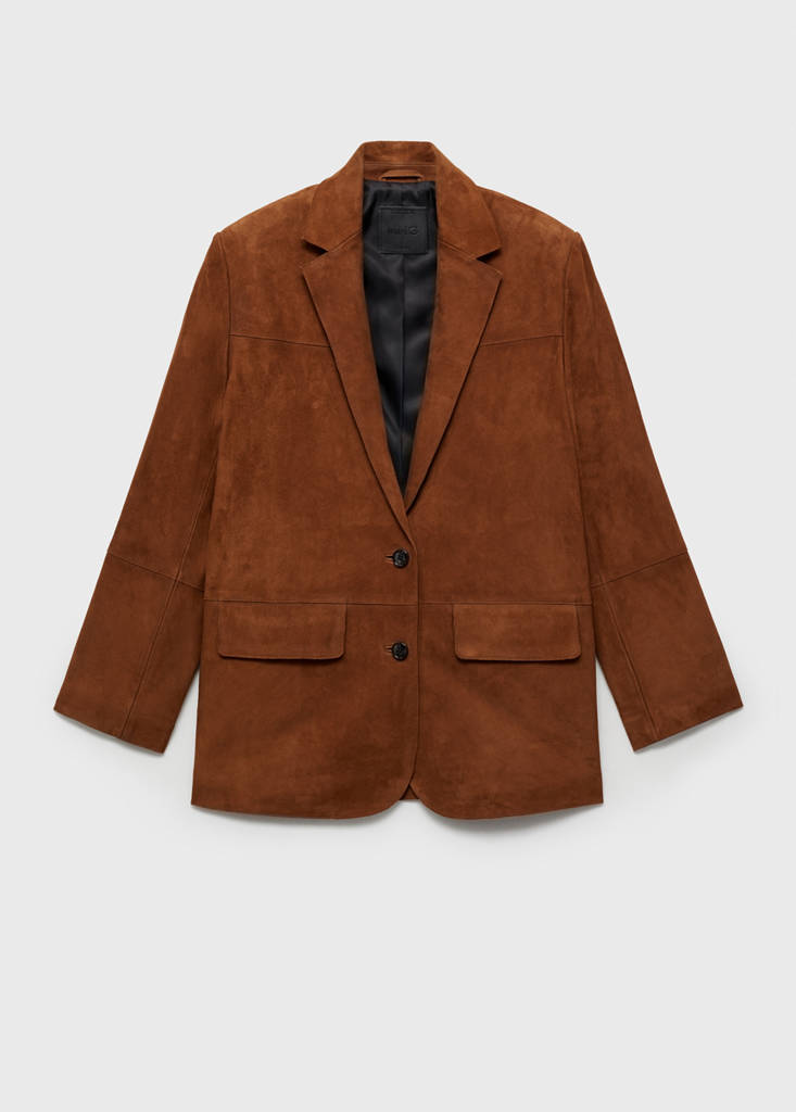 Blazer Recta de Ante