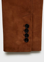 Blazer Recta de Ante