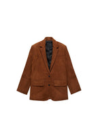 Blazer Recta de Ante