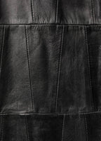 Abrigo Oversize De Piel Patchwork