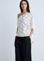 Blouse Asymétrique Rayures