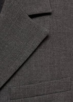 Blazer Costume Droit À Boutons