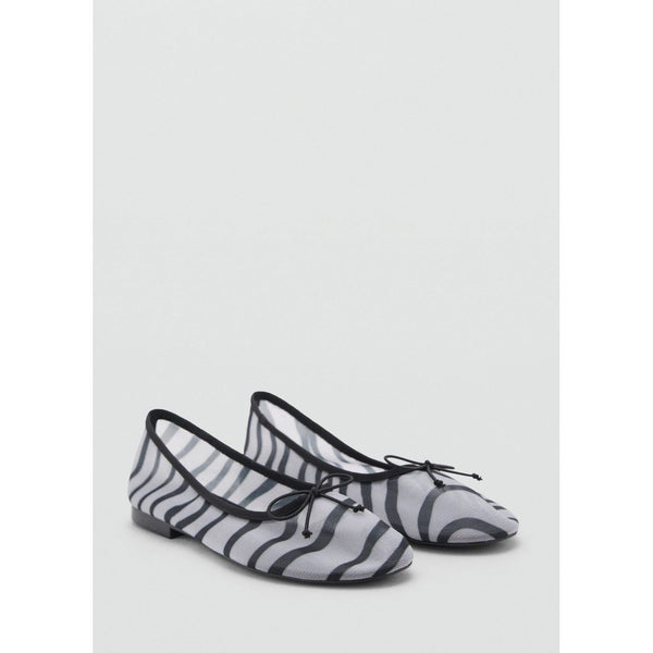 Ballerines En Maille Filet Imprimé Animal