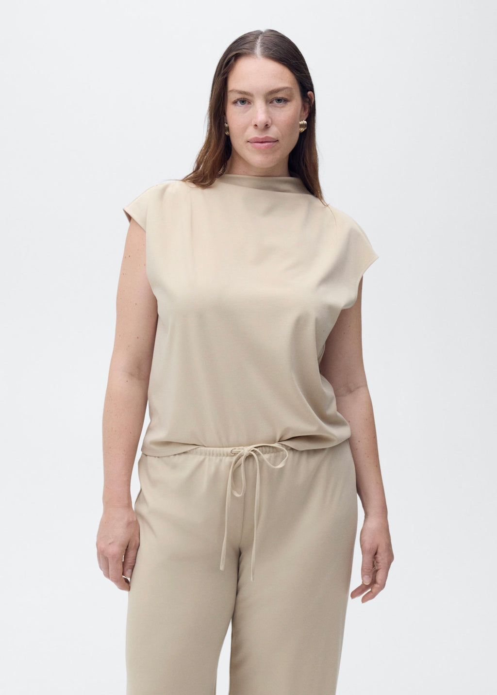 Pantalon Wideleg Taille Élastique