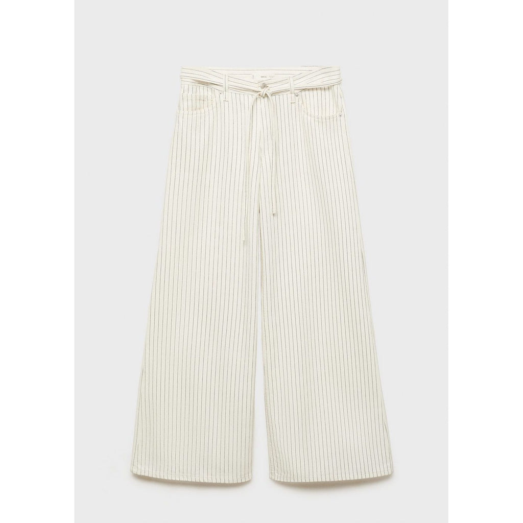 Jean Wideleg Rayures Taille Basse Ceinture