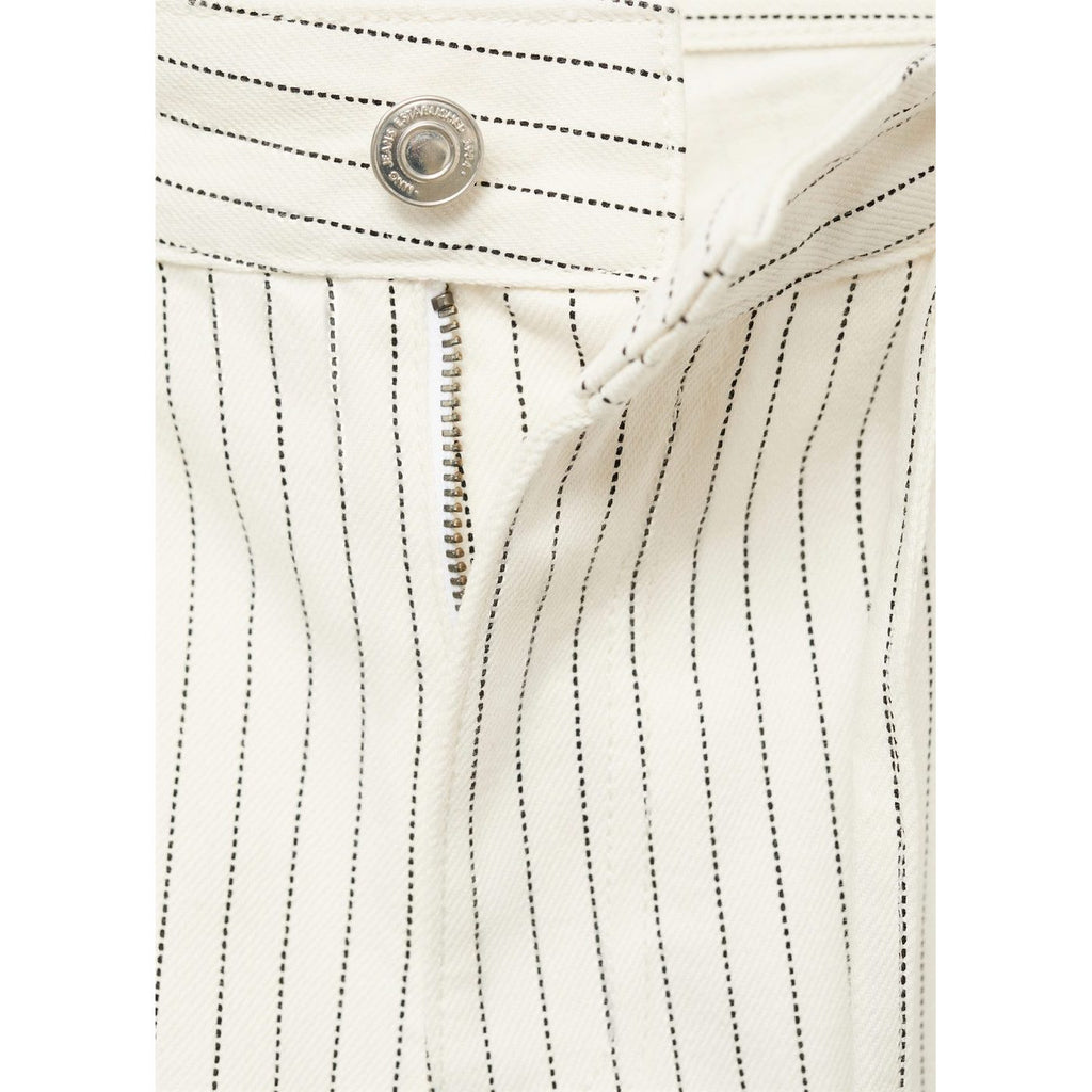 Jean Wideleg Rayures Taille Basse Ceinture