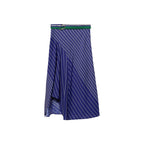 Jupe Midi Rayures Ceinture