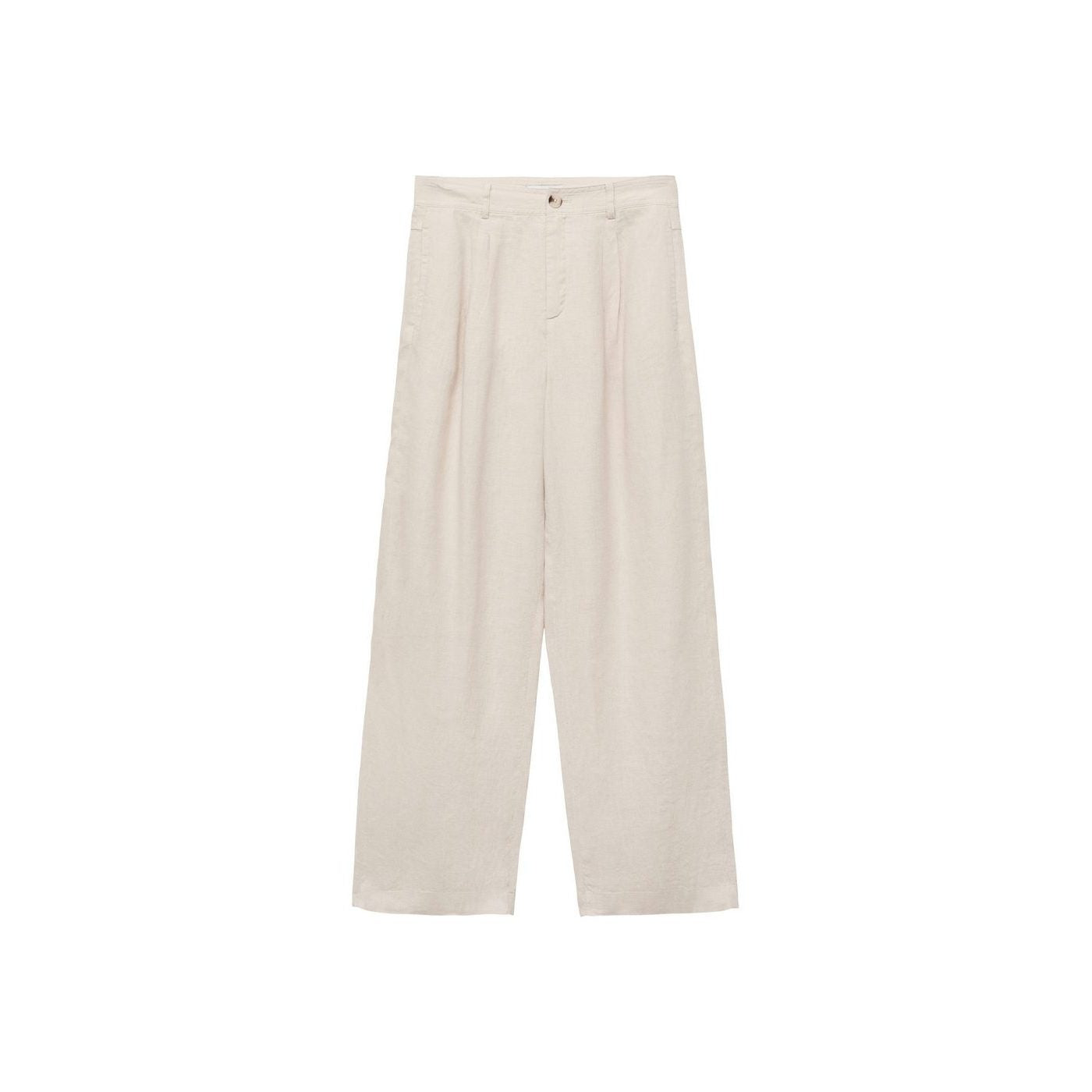 Pantalon Lin Bouton Écaille