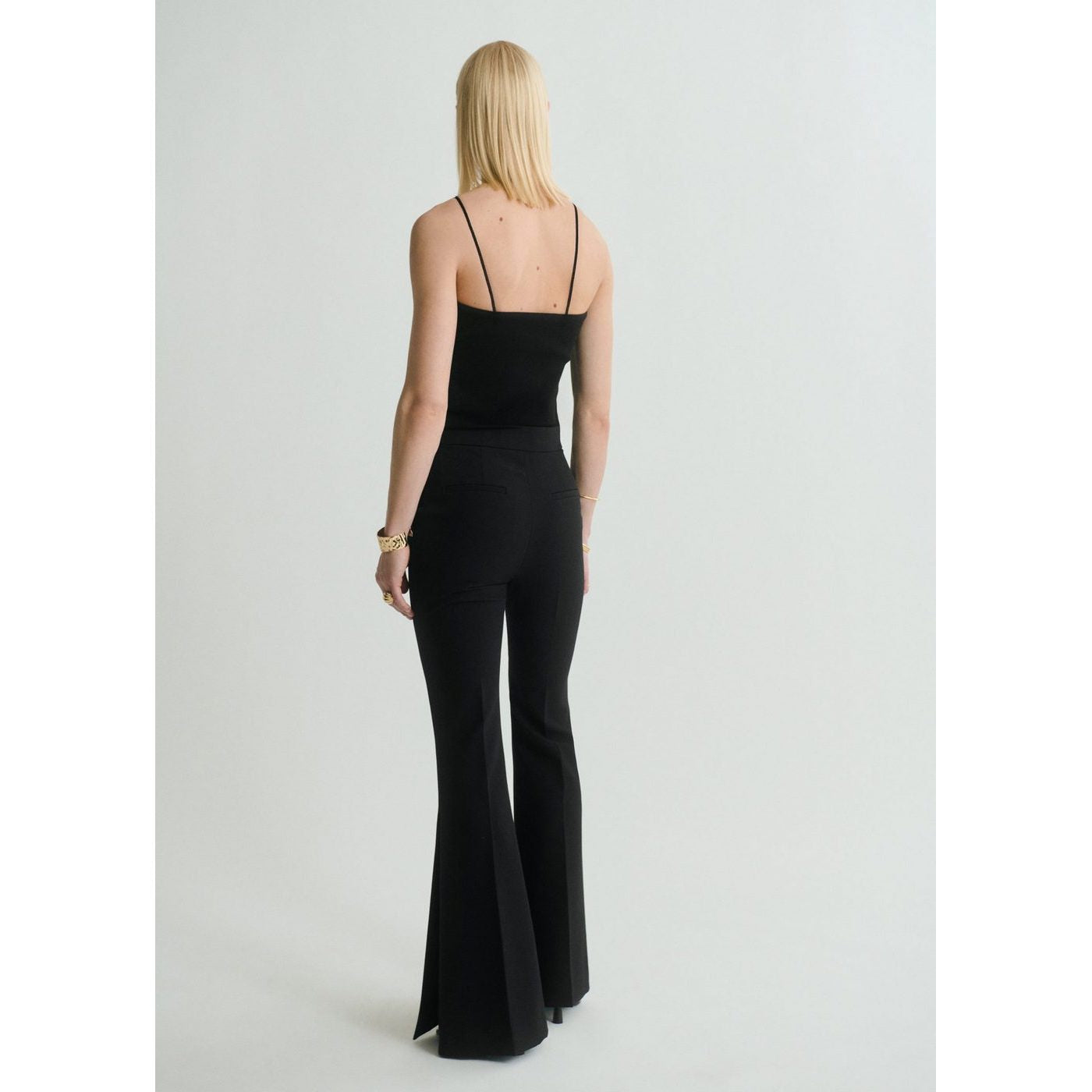 Fine Knit Top with Maxi Flower Straps