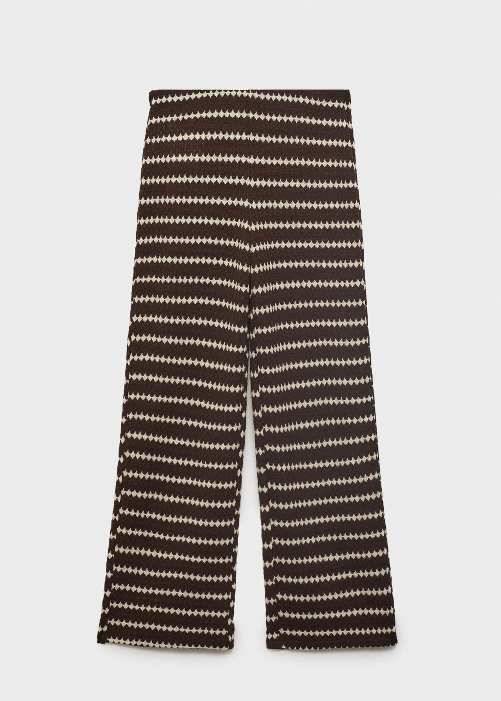 Pantalon Maille En Imprimé Géométrique