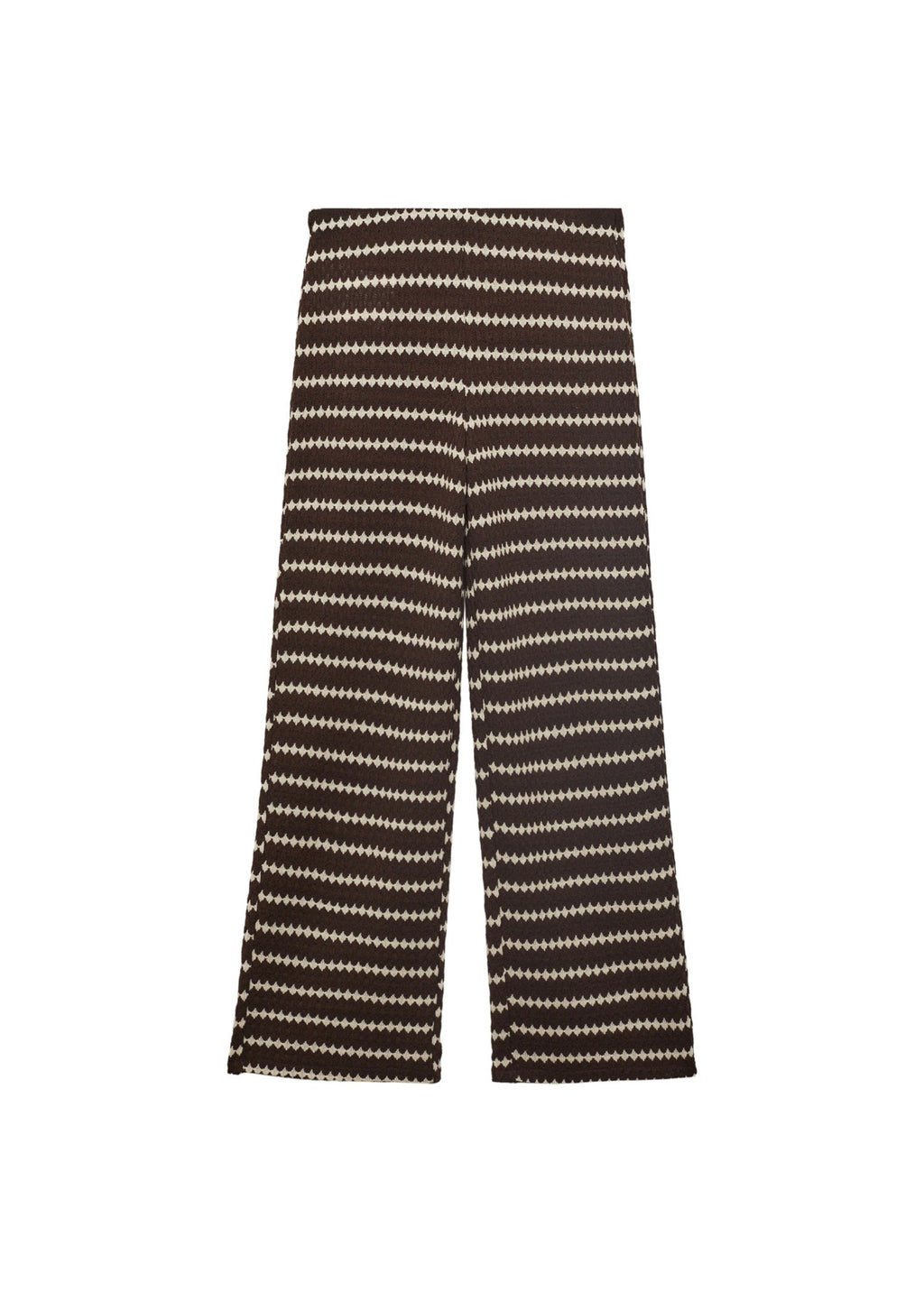 Pantalon Maille En Imprimé Géométrique