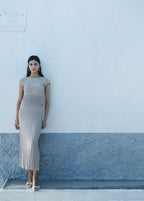 Robe En Maille Finition Brillante