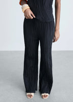 Straight Pleated Trousers