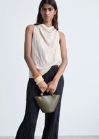 Straight Pleated Trousers