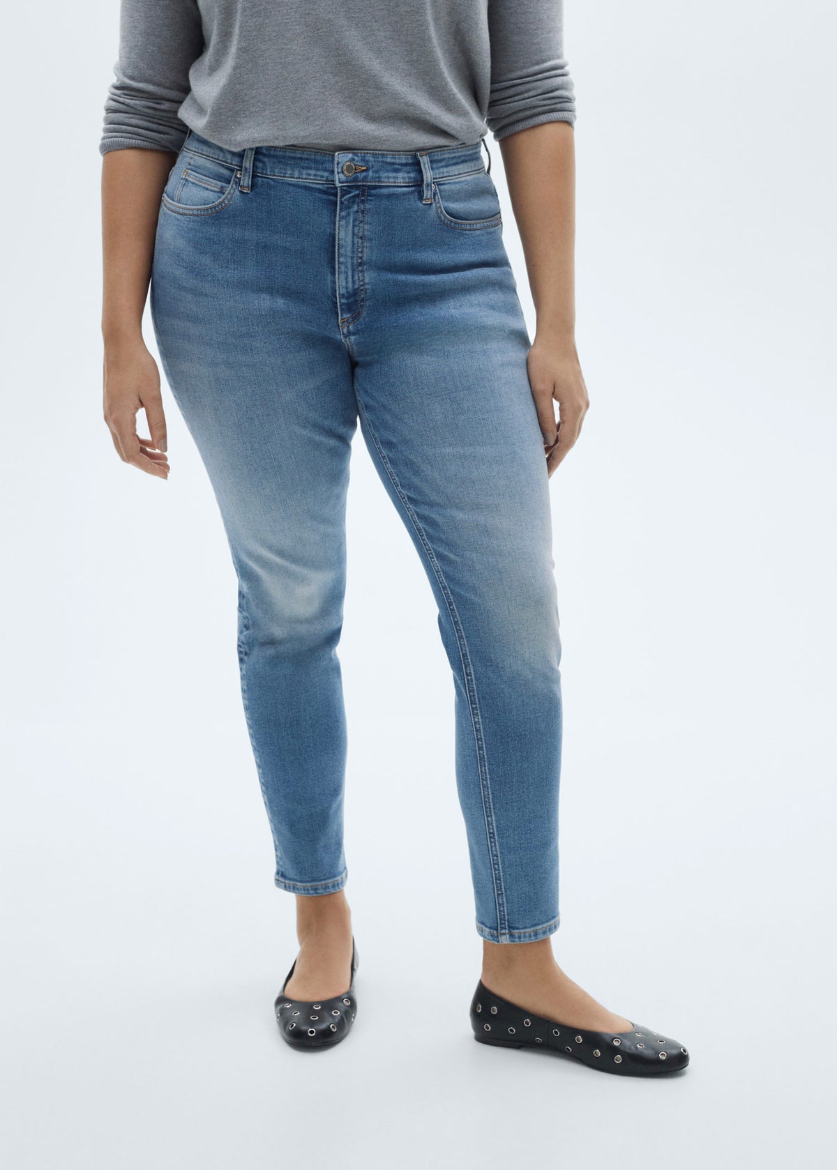 Mid-Rise Skinny Jeans