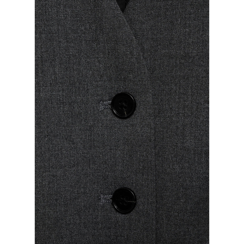 Suit Vest with Adjustable Belt - Gray