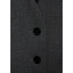 Suit Vest with Adjustable Belt - Gray