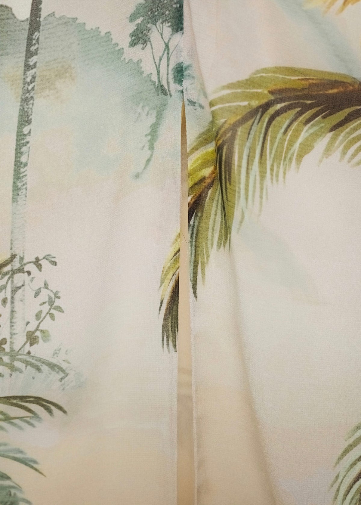 Falda Recta Estampado Tropical