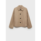 Veste Droite En Coton À Boutons