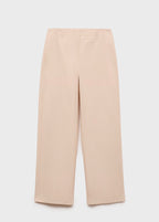 Pantalon Coton Droit Taille Moyenne