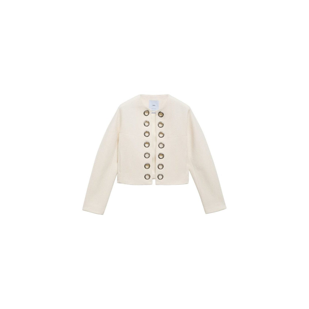 Veste En Coton Avec Bordure Perforée