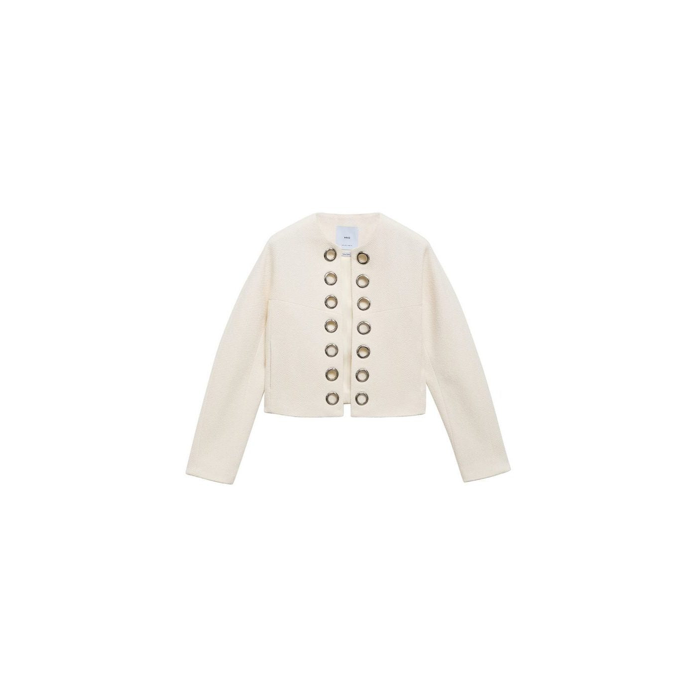 Veste En Coton Avec Bordure Perforée