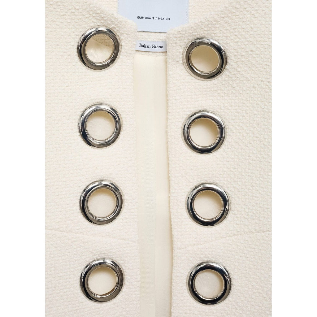 Veste En Coton Avec Bordure Perforée