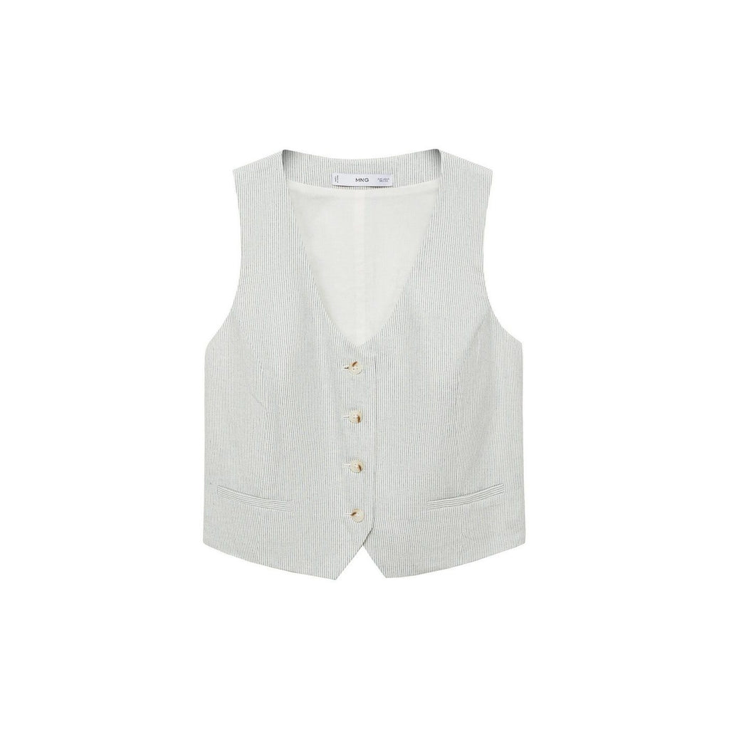 Gilet De Costume Lin Mélangé