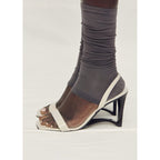 Sandales Cuir Talon Compensé
