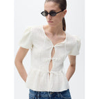 Blouse Texturée Fermeture Ns_x0001_Uds