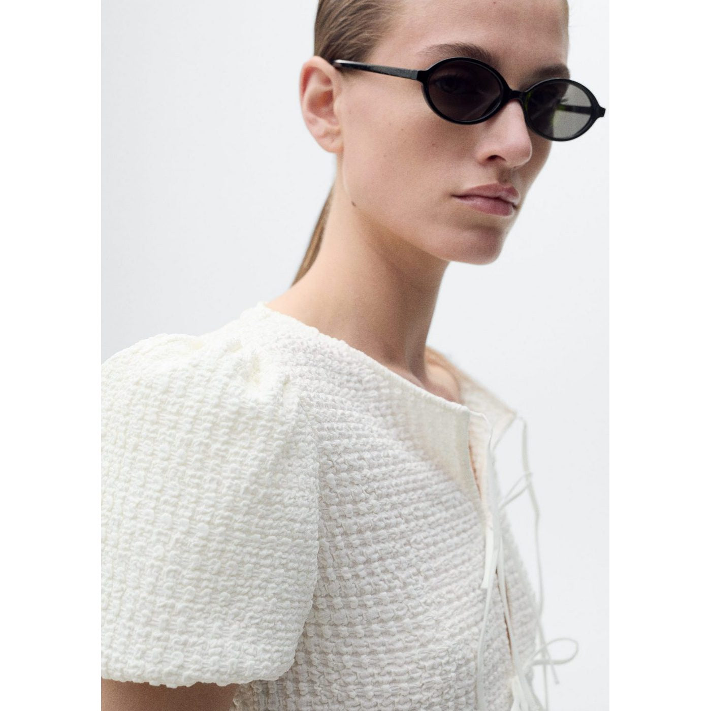 Blouse Texturée Fermeture Ns_x0001_Uds