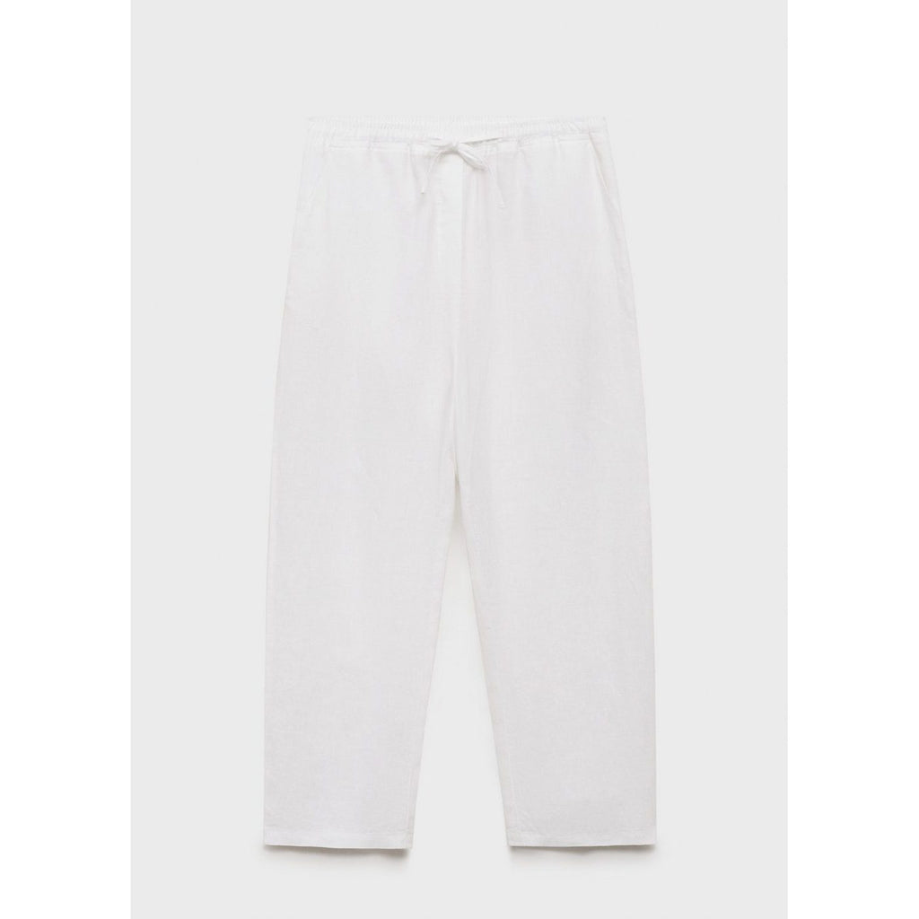 Straight-Cut Linen Trousers