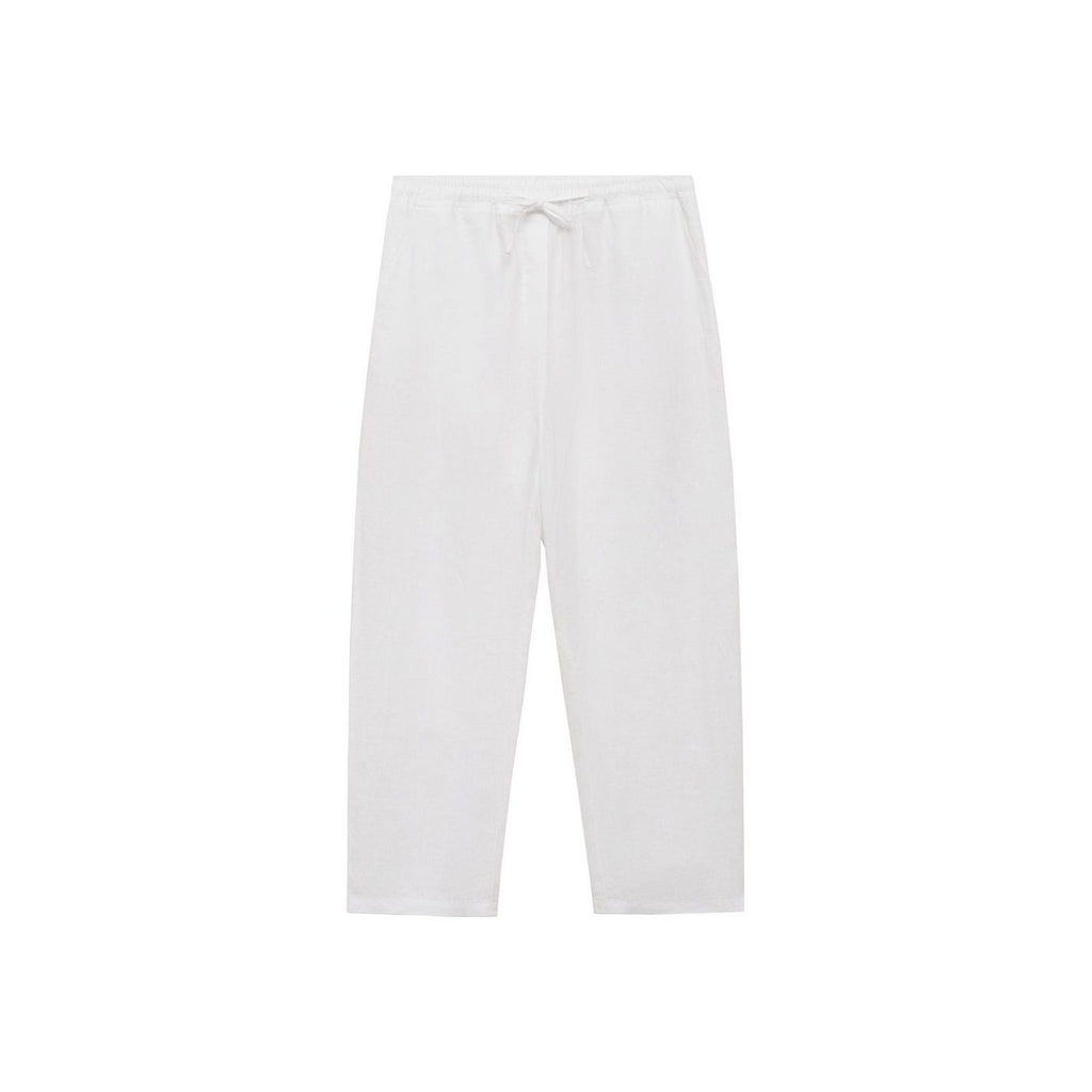 Straight-Cut Linen Trousers
