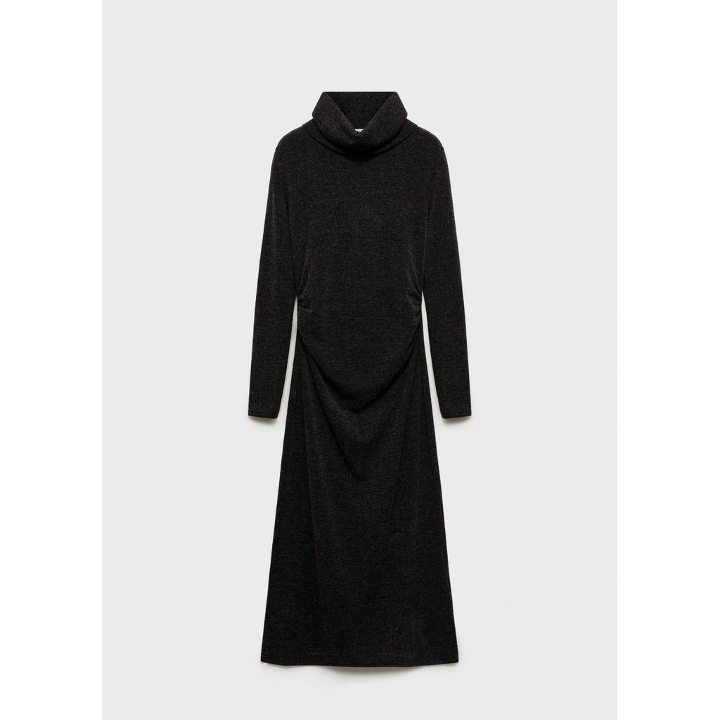 Robe Drapée Col Roulé