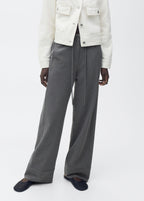Pantalon Droit Fines Rayures