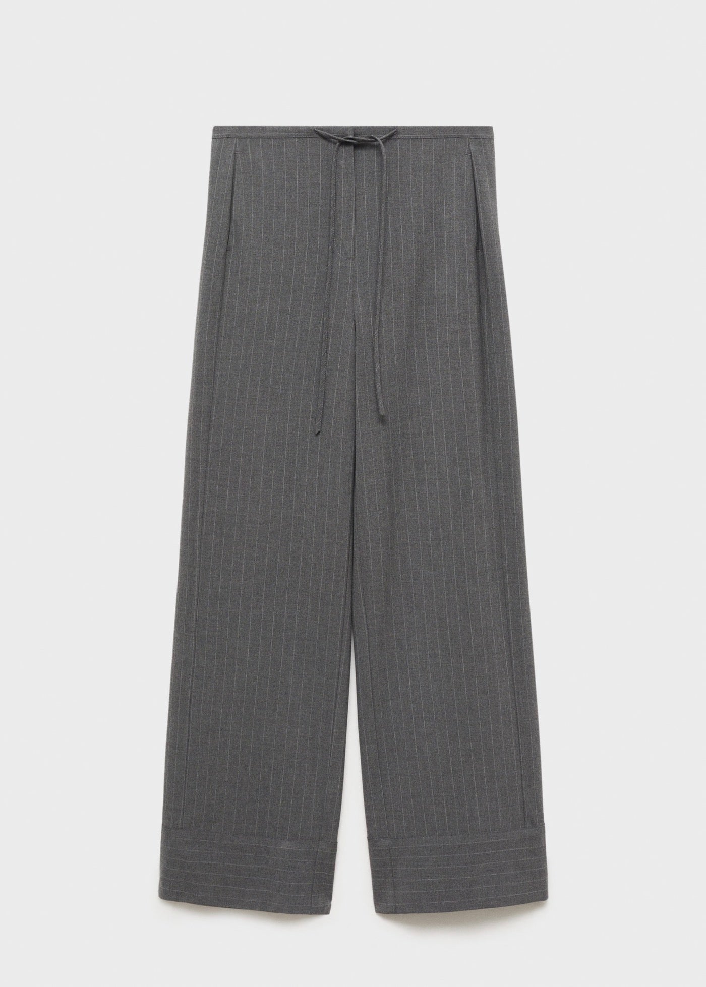 Pantalon Droit Fines Rayures