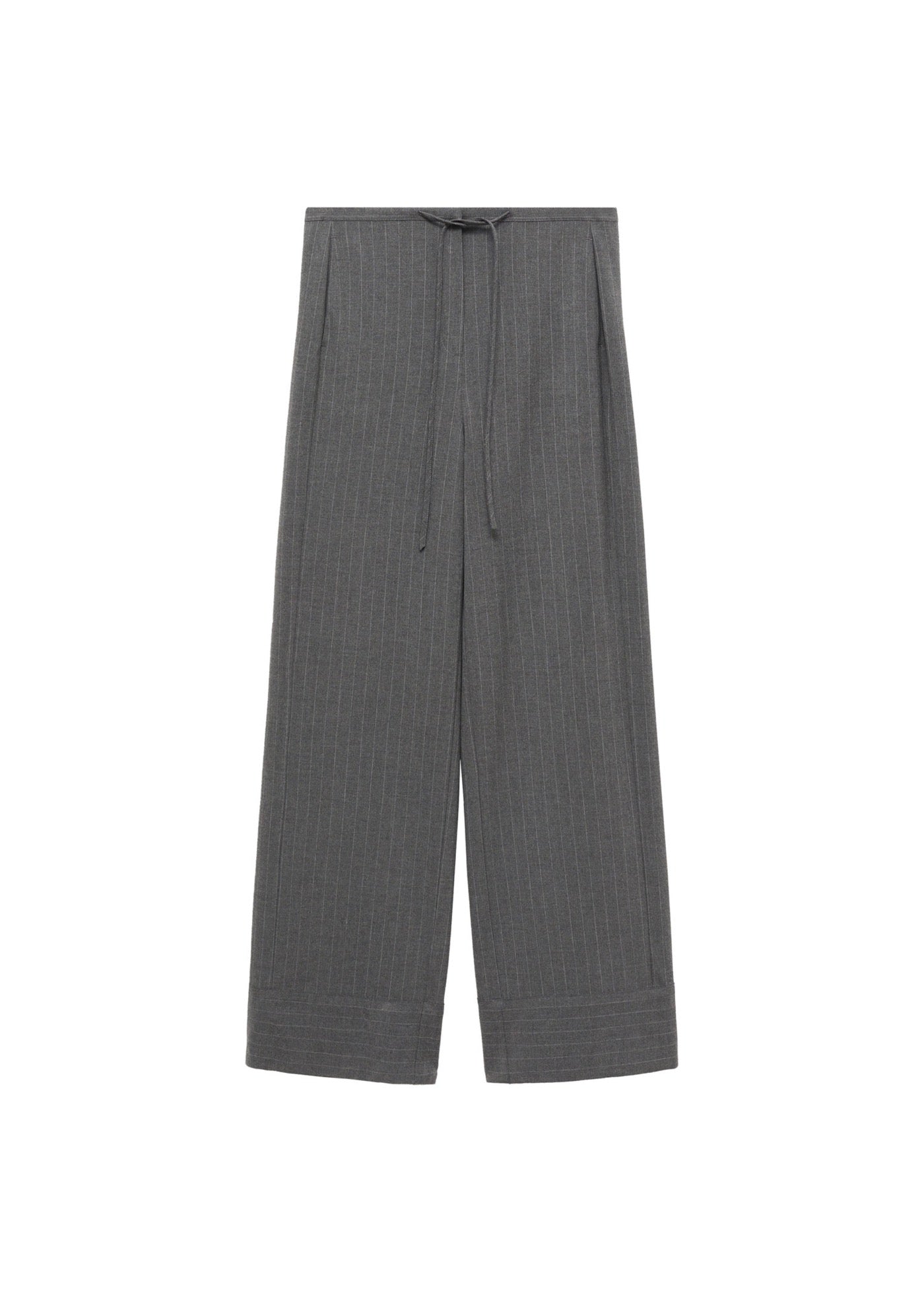Pantalon Droit Fines Rayures