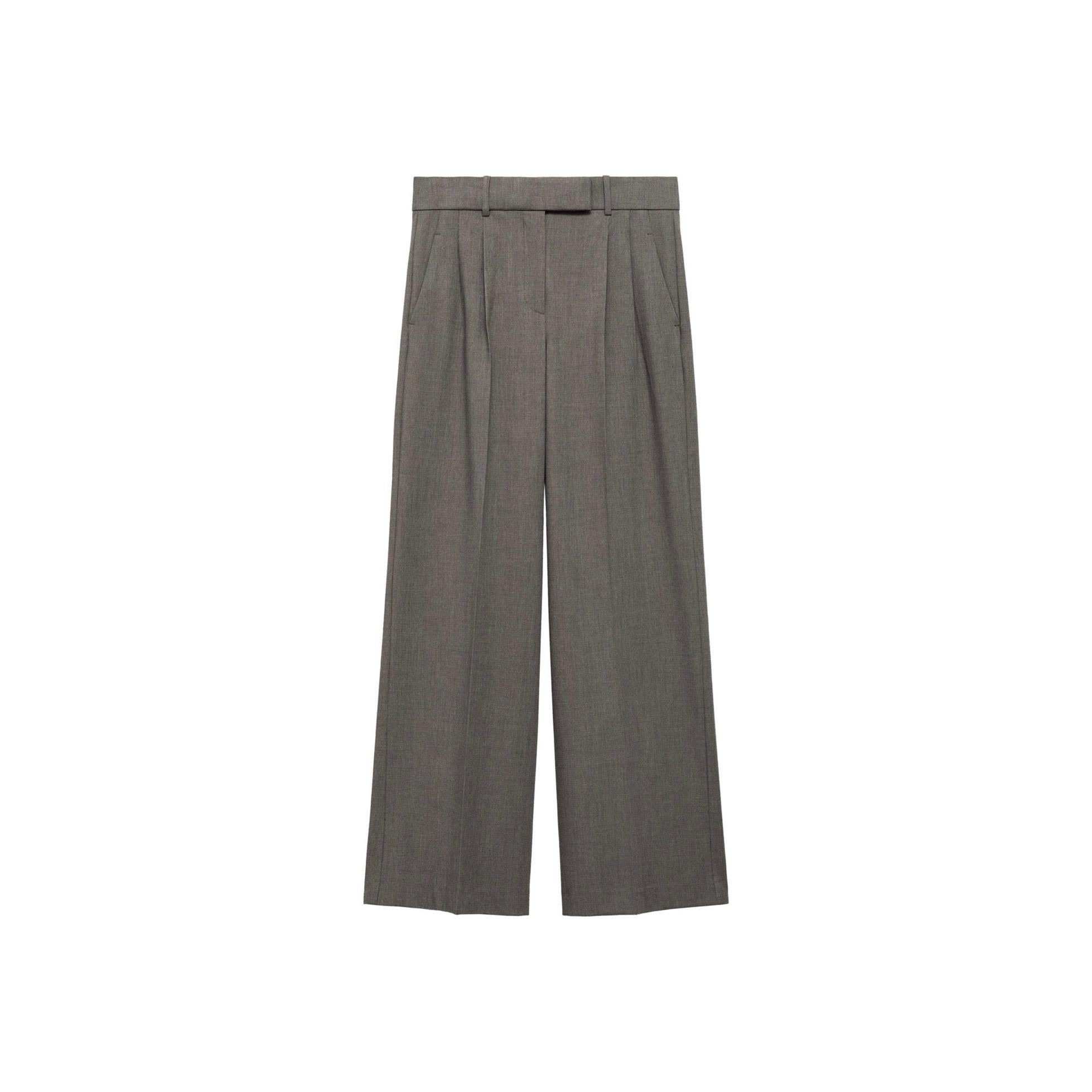 Pantalón de traje ancho - Marrón