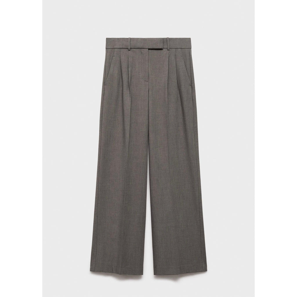 Pantalón de traje ancho - Marrón