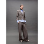 Pantalón de traje ancho - Marrón