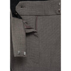 Pantalón de traje ancho - Marrón